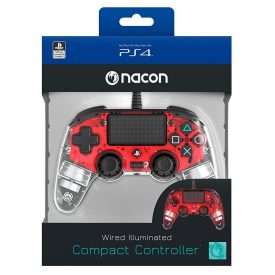 Nacon Wired Illuminated Compact Controller (Piros)
