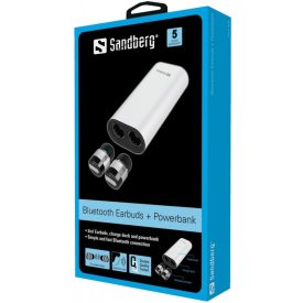 Sandberg Bluetooth fülhallgató + Powerbank (126-00)