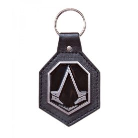   Assassin's Creed - Pu Keychain With Metal Logo Patch (kulcstartó)