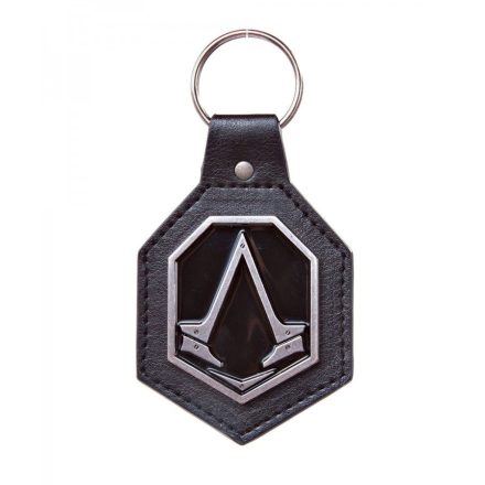 Assassin's Creed - Pu Keychain With Metal Logo Patch (kulcstartó)