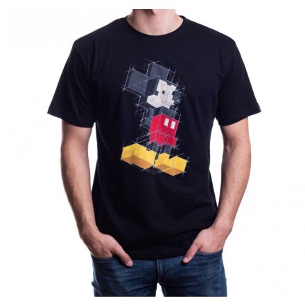 Disney - Mickey Pixels fekete póló
