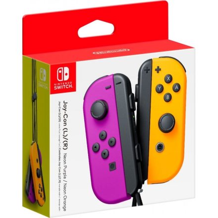 Nintendo Switch Joy-Con Pair Neon Purple + Neon Orange (használt)