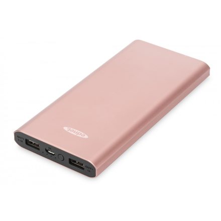 ednet Slim Line Aluminium Power Bank 10000 mAh külső akkumulátor