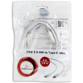 USB 3.0 - USB-C kábel 1,8 m (CableExpert)
