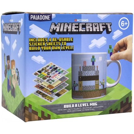 Minecraft Build A Level - bögre matricákkal (Paladone)