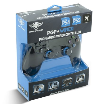 Spirit of Gamer PGP Pro Gaming PS4 vezetékes kontroller (SOG-WXGP4)