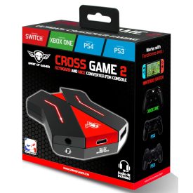  Spirit of Gamer CROSSGAME 2 egér + billentyűzet adapter konzolhoz (SOG-CONV2)