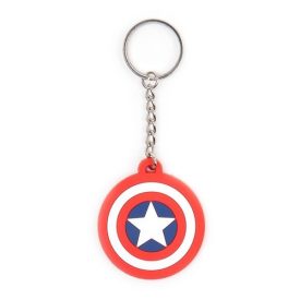 Marvel - Captain America Shield gumi kulcstartó