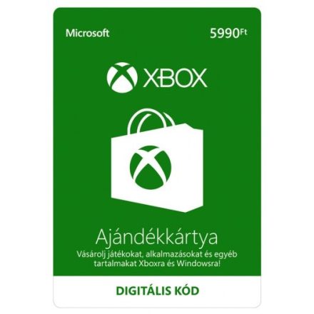 Xbox Ajándékkártya 5990 forint (digitális kód)