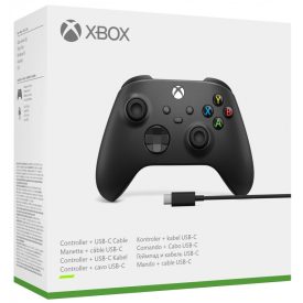 Xbox Series Wireless Controller Carbon Black + USB-C kábel