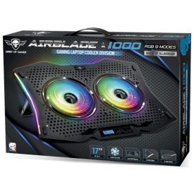   Spirit of Gamer Airblade 1000 RGB 17" notebook hűtőpad (SOG-VE1000RGB)