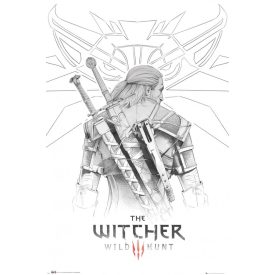 The Witcher Geralt Sketch poszter (61 x 91.5 cm)