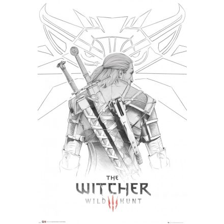 The Witcher Geralt Sketch poszter (61 x 91.5 cm)
