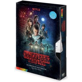 Stranger Things VHS prémium A5 notesz