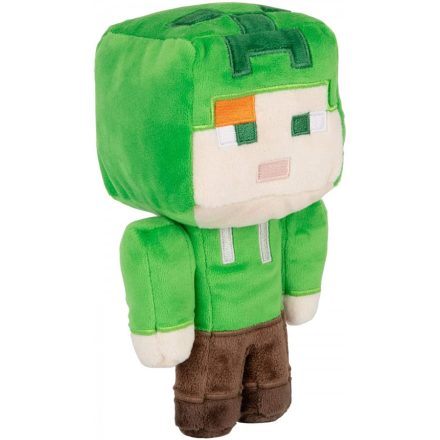 Minecraft Happy Explorer Alex in Creeper Costume plüss figura (17 cm)