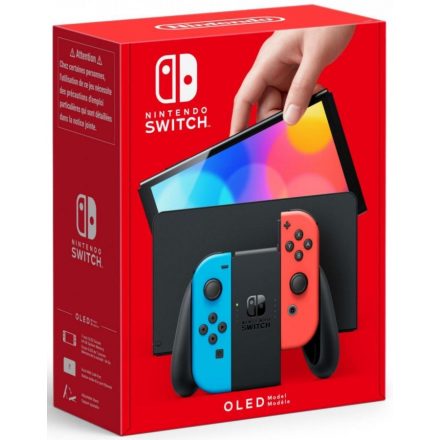 Nintendo Switch OLED Modell 64GB Neon Blue + Neon Red (kék-piros) (NSH007)