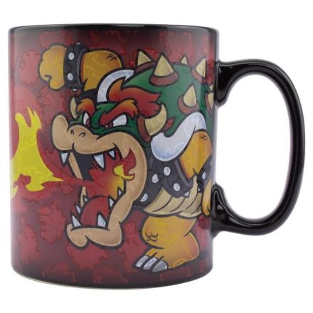 Nintendo Super Mario Bros. Bowser hőre változó bögre (XL méret) (Paladone)