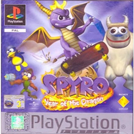 Spyro: Year of the Dragon (PS1) (Platinum, angol, komplett) (használt)