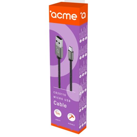 ACME CB2011G micro USB kábel szürke 1m