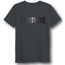 Fortnite logó mintás fekete póló (S méret)