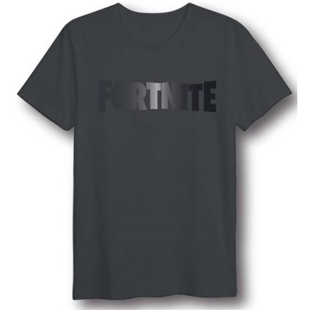 Fortnite logó mintás fekete póló (XXL méret)