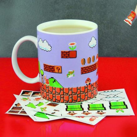 Super Mario Bros. "Build a Level" Collector's Edition matricázható bögre (Paladone)