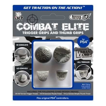 TriggerTreadz Combat Elite Urban Camo kontroller analóg és ravasz védőgumi szett (4 darabos) (Imp Tech)