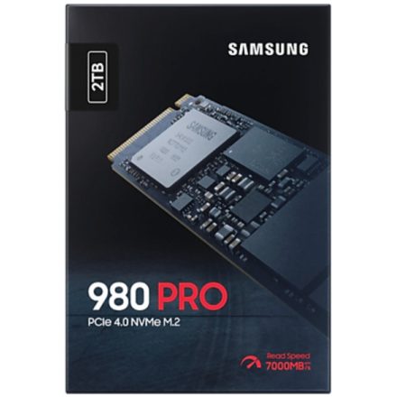 Samsung 980 PRO NVMe M.2 2TB SSD meghajtó (MZ-V8P2T0BW)