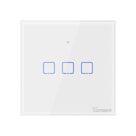   Sonoff érintőfénykapcsoló WiFi + RF 433 T1 EU TX (3 csatornás) (IM190314014)