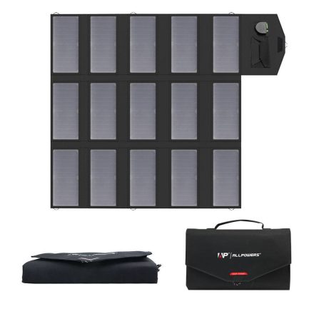 Allpowers hordozható napelem panel 100W (AP-SP-012-BLA)