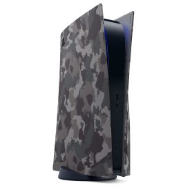  Sony PlayStation 5 (PS5) Console Cover konzolborító Grey Camouflage