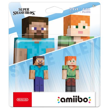 Amiibo - Steve & Alex 2-Pack (Minecraft) (Super Smash Bros. Collection)