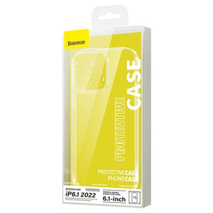 Baseus Crystal iPhone 14 Átlátszó tok és üvegfólia (ARJB000002)
