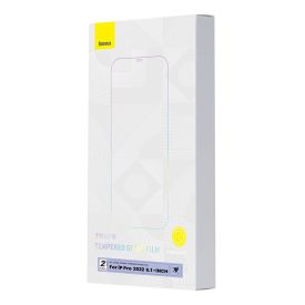 Baseus Crystal iPhone 14 Pro Üvegfólia (2 db) (SGBL100102)