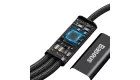 Baseus Rapid Series USB-C 3 az 1-ben kábel, mikro USB / Lightning / USB-C, 20 W, 1,5 m (fekete) (CAMLT-SC01)