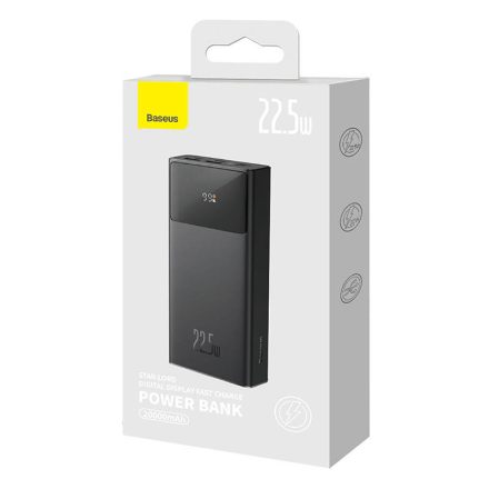 Baseus Star-Lord 20000mAh-s powerbank, 2xUSB, USB-C, 22.5W (fekete)