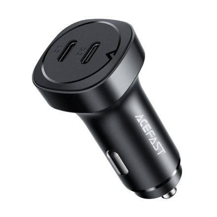 Acefast B2 autós töltő, 72W, 2x USB-C (fekete)