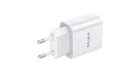 Vipfan E04 fali töltő, USB-C, 20W, QC 3.0 + USB-C kábel (fehér)