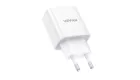 Vipfan E04 fali töltő, USB-C, 20W, QC 3.0 + USB-C kábel (fehér)