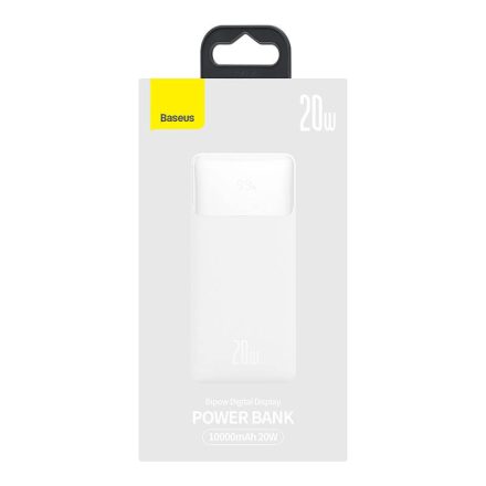 Baseus Bipow Powerbank, 10000mAh, 20W (PPBD050502) (fehér)