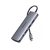 UGREEN 10 az 1-ben HUB USB-C (HDMI 4K adapter + 3x USB 3.0 + Type-C PD + RJ45 + SD + Micro SD + VGA + AUX) (szürke)