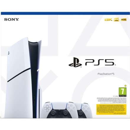 Sony PlayStation 5® konzol (CFI-2000) (Slim) + DualSense Wireless Controller - fehér