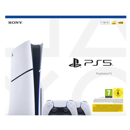 Sony PlayStation 5® konzol (CFI-2116) (Slim) + DualSense Wireless Controller - fehér