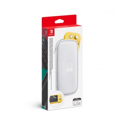 Nintendo Switch Lite fehér hordozótáska és képernyővédő fólia