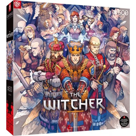 Gaming Puzzle Series: The Witcher - Northern Realms 500 db-os puzzle