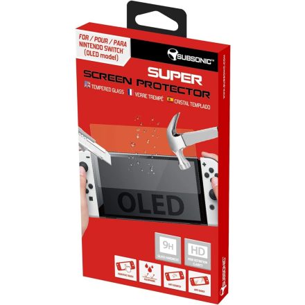 Nintendo Switch OLED Super Screen Protector képernyővédő üvegfólia (Subsonic)