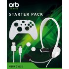 ORB Xbox One S kontroller kezdőcsomag (3 méteres töltő, vezetékes headset, védőgumi)