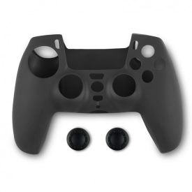   PS5 Spartan Gear kontroller szilikon védőtok & Thumb Grips analóg védőgumiszett (fekete)