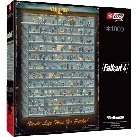 Gaming Puzzle Series: Fallout 4 Perk Poster 1000 db-os puzzle