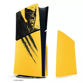   Sony PlayStation 5 (PS5) Console Cover konzolborító Marvel’s Wolverine Battle Yellow Limited Edition
